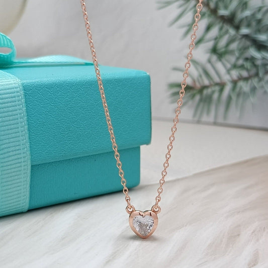 [Regalia Jewels]HEART BIG DIAMOND NECKLACE