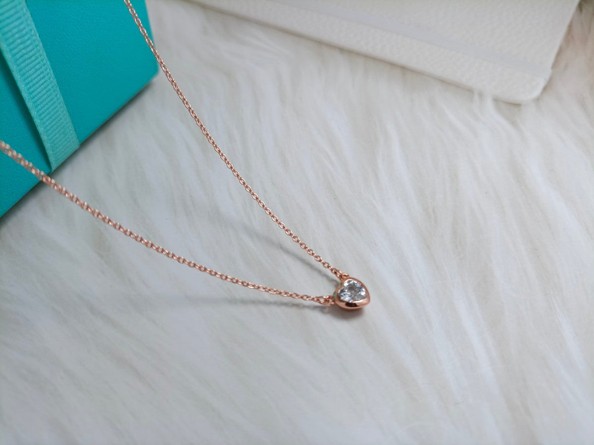 [Regalia Jewels]HEART BIG DIAMOND NECKLACE