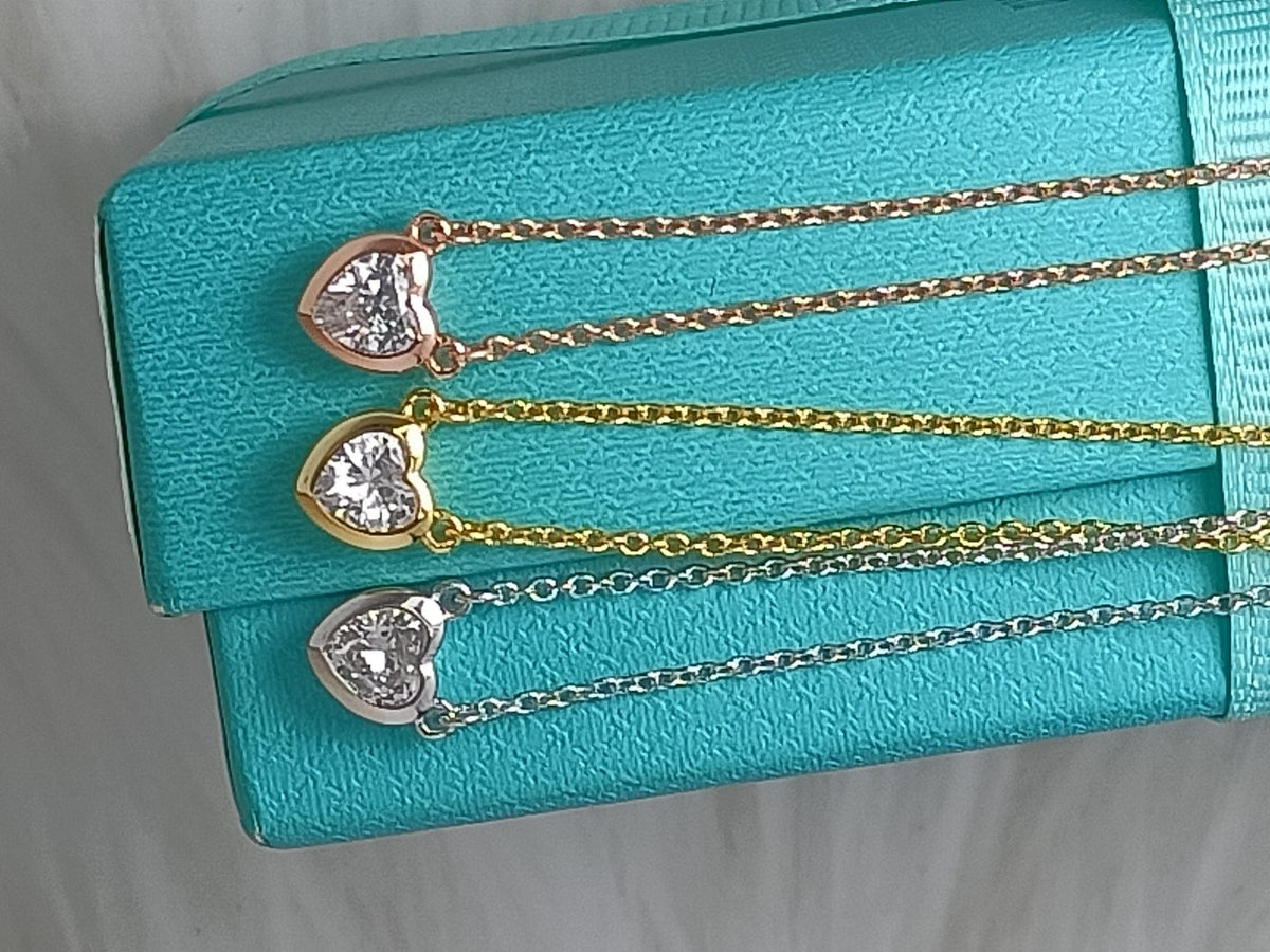 [Regalia Jewels]HEART BIG DIAMOND NECKLACE