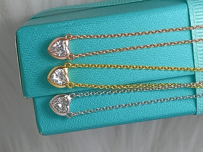 [Regalia Jewels]HEART BIG DIAMOND NECKLACE