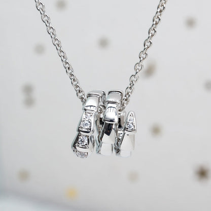 [Regalia Jewelry]SERPENTI SILVER NECKLACE DIAMOND