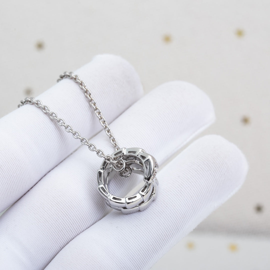 [Regalia Jewelry]SERPENTI SILVER NECKLACE DIAMOND