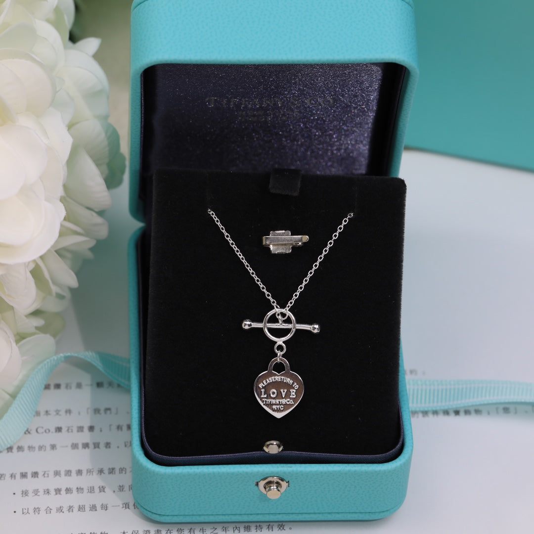 [Regalia Jewels]DOUBLE HEART BLUE NECKLACE