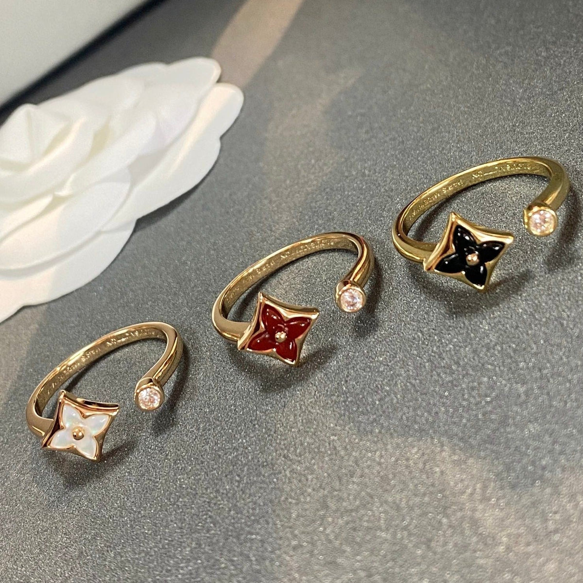 [Regalia Jewelry]STAR 1 DIAMOND OPEN RING