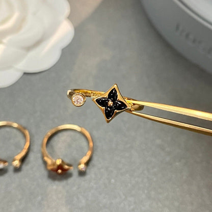 [Regalia Jewelry]STAR 1 DIAMOND OPEN RING