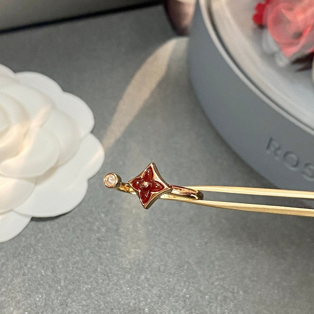 [Regalia Jewelry]STAR 1 DIAMOND OPEN RING