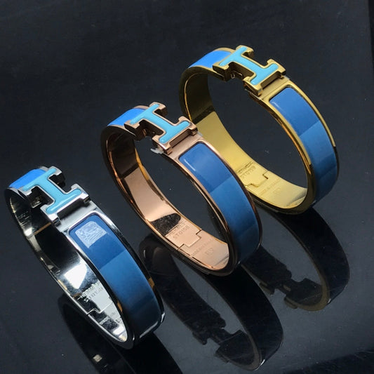 [Regalia Jewelry]H BRACELET BLUE RAINBOW CERAMIC