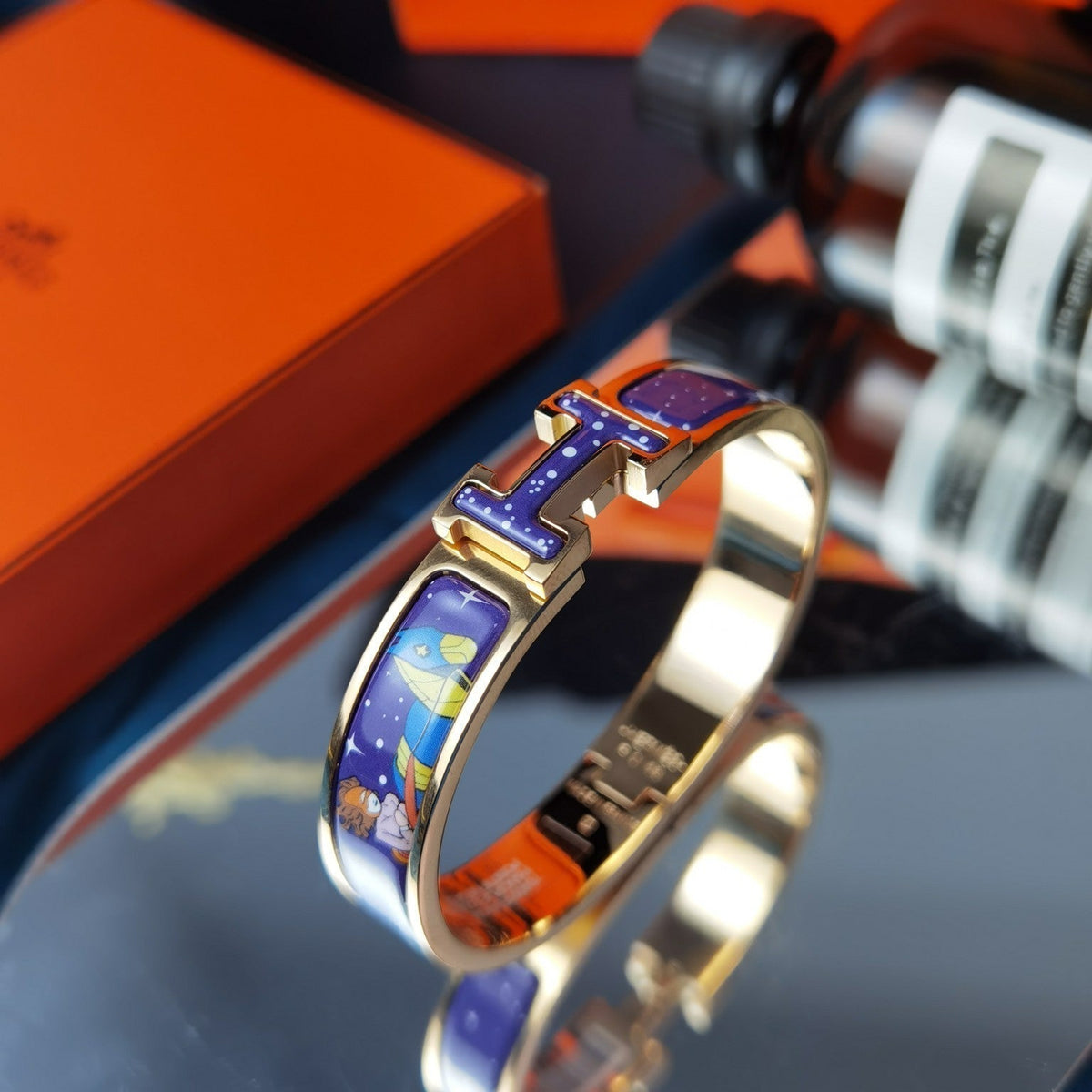 [Regalia Jewelry]H STAR AND MOON BRACELET 12MM