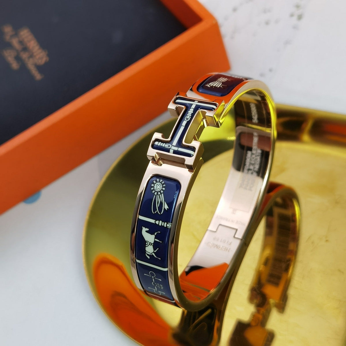 [Regalia Jewelry]H COUVERTURES DARK BLUE BRACELET