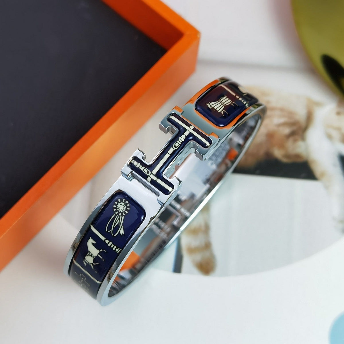 [Regalia Jewelry]H COUVERTURES DARK BLUE BRACELET