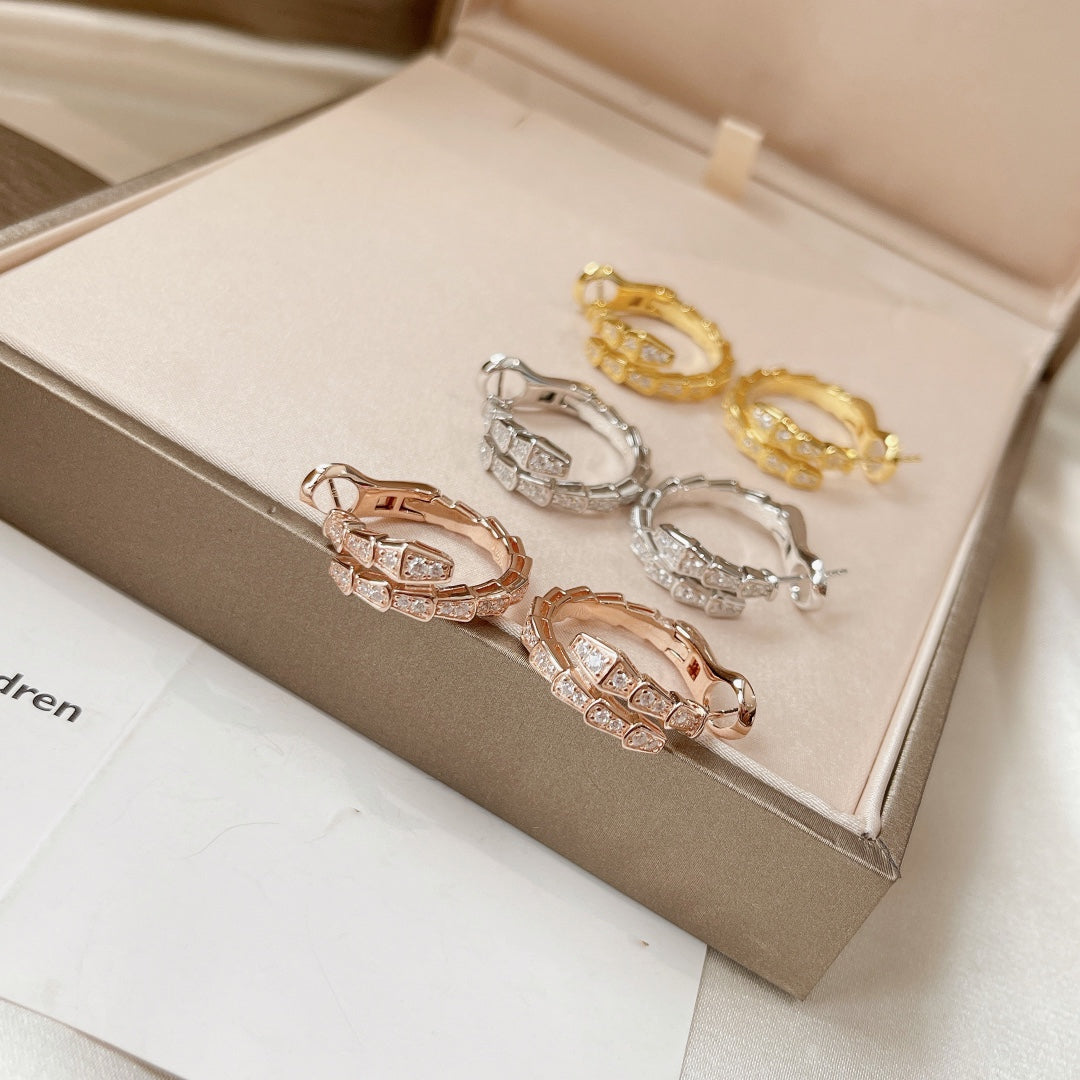 [Regalia Jewelry]SERPENTI EARRINGS DIAMOND