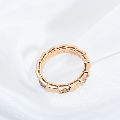 [Regalia Jewelry]SERPENTI RING PINK GOLD  3MM