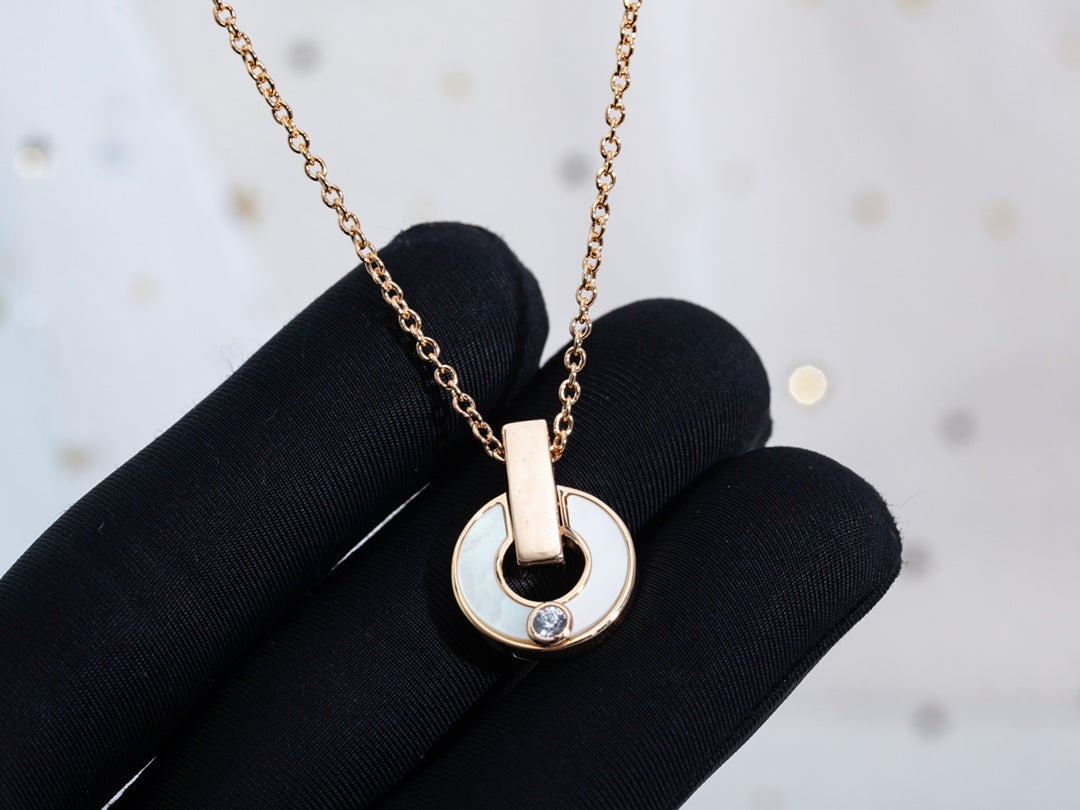 [Regalia Jewelry]GARI NECKLACE PINK GOLD MOP