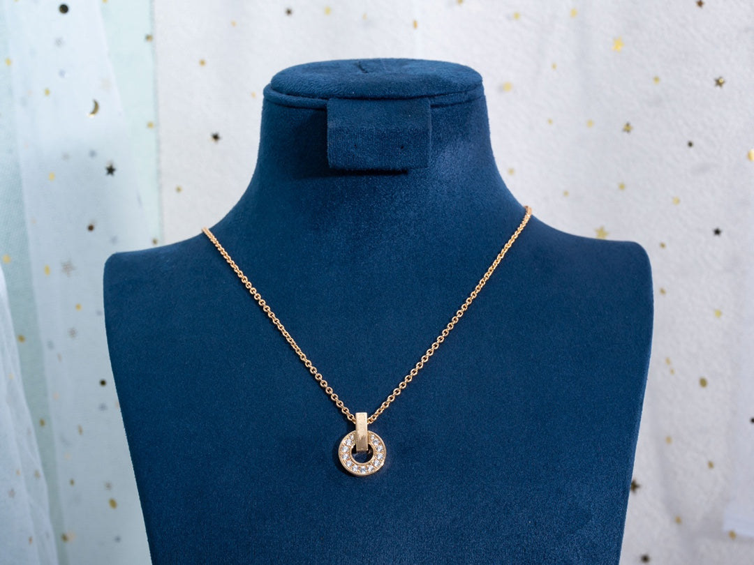 [Regalia Jewelry]GARI NECKLACE PINK GOLD DIAMOND