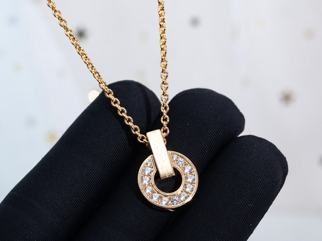 [Regalia Jewelry]GARI NECKLACE PINK GOLD DIAMOND