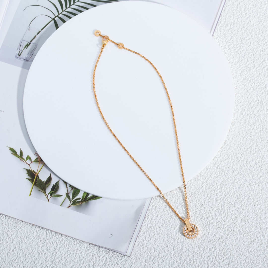 [Regalia Jewelry]GARI NECKLACE PINK GOLD DIAMOND