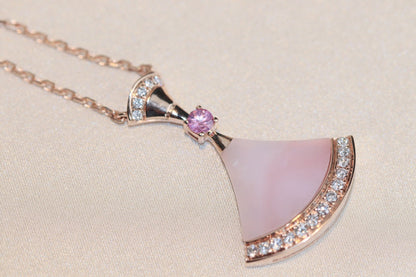 [Regalia Jewelry]DREAM NECKLACE PINK MOP DIAMOND