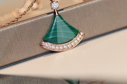 [Regalia Jewelry]DREAM NECKLACE MALACHITE DIAMOND