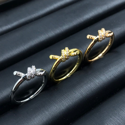[Regalia Jewels]KNOT RING 1.2MM DIAMOND