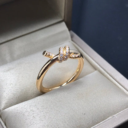 [Regalia Jewels]KNOT RING 1.2MM DIAMOND