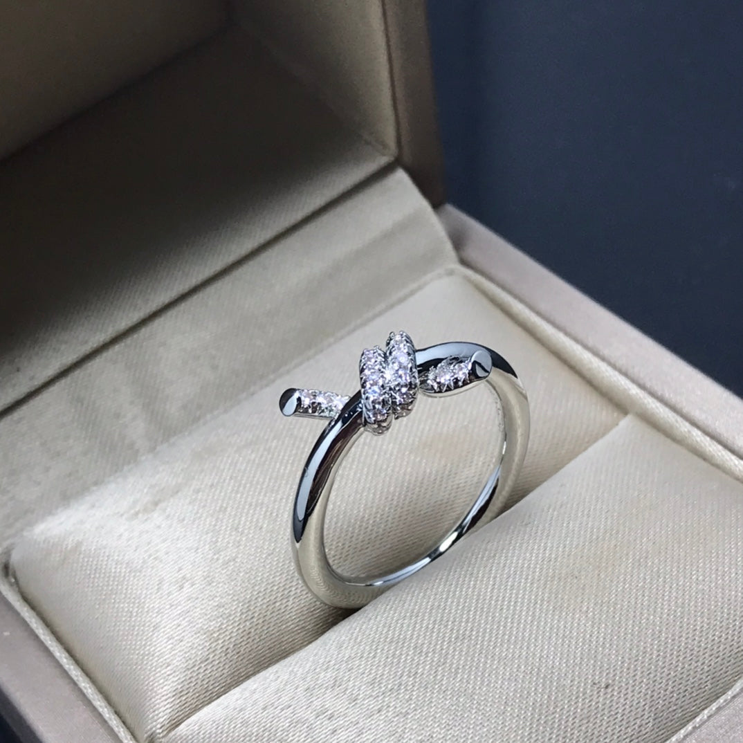 [Regalia Jewels]KNOT RING 1.2MM DIAMOND