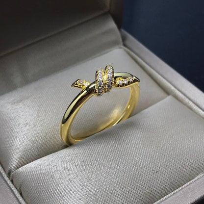 [Regalia Jewels]KNOT RING 1.2MM DIAMOND