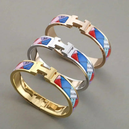 [Regalia Jewelry]H BRACELET DOTTED BORDER 12MM