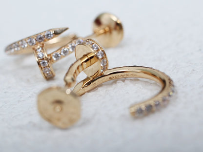 [Regalia Jewelry]JUSTE EARRINGS 12.75MM PINK GOLD DIAMOND