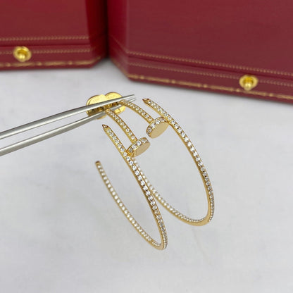 [Lumi Jewelry]JUSTE EARRINGS FULL DIAMONDS 1.8MM