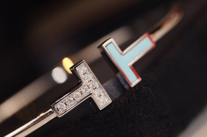 [Regalia Jewels]T BRACELET 1.8MM TURQUOISE DIAMOND PINK GOLD