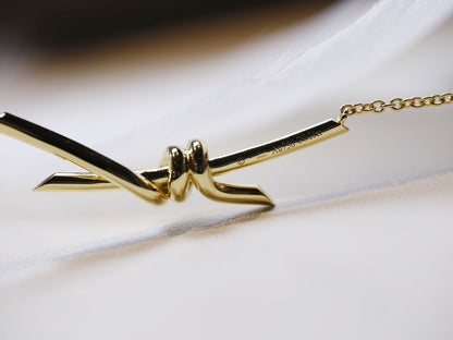 [Regalia Jewels]KNOT NECKLACE GOLD DIAMONDS