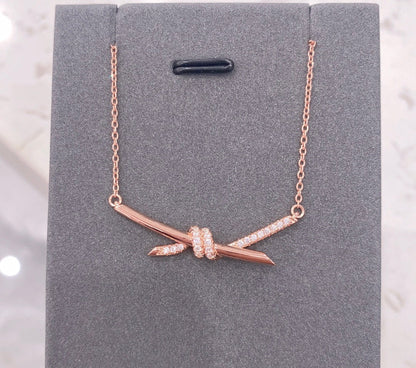 [Regalia Jewels]KNOT NECKLACE DIAMONDS