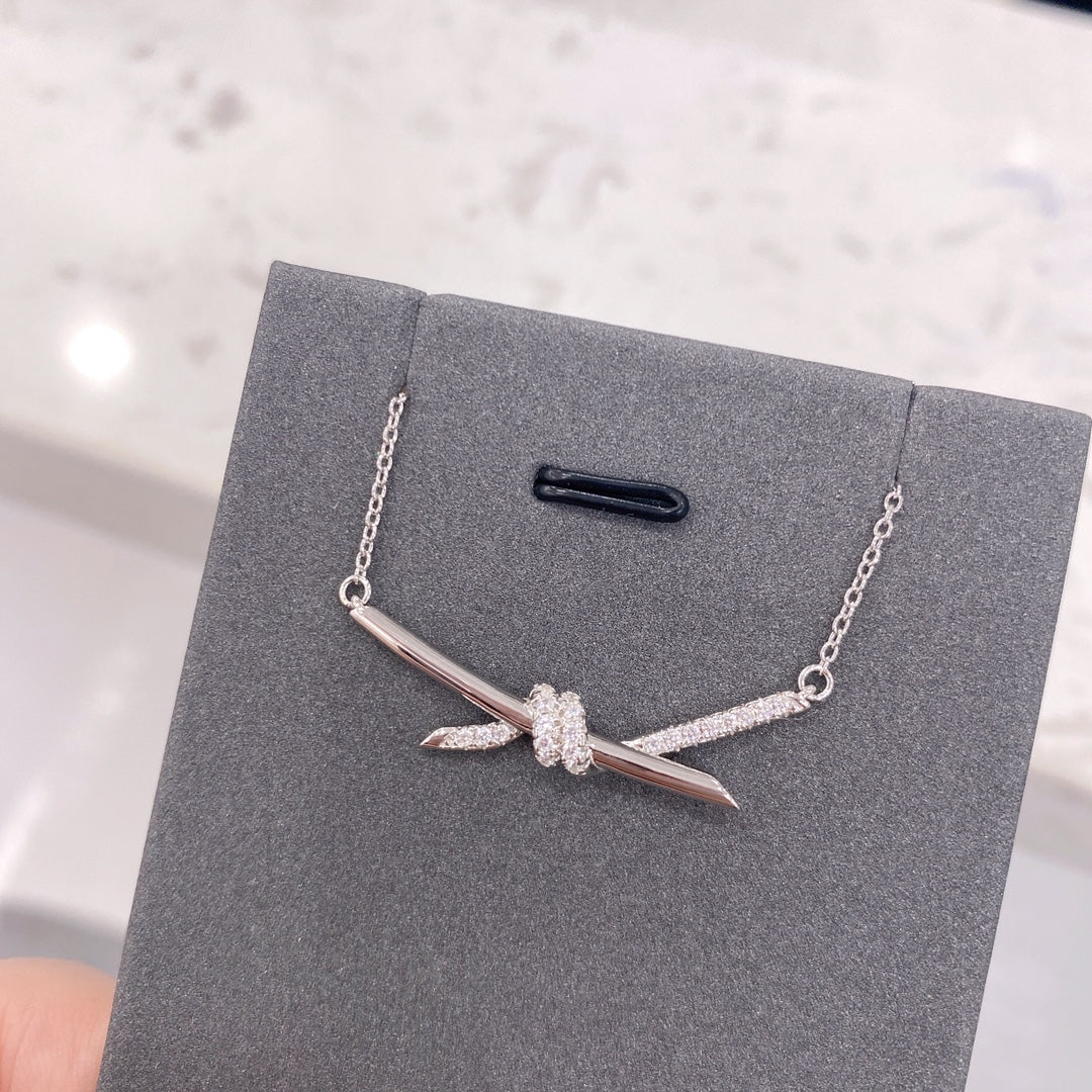 [Regalia Jewels]KNOT NECKLACE DIAMONDS