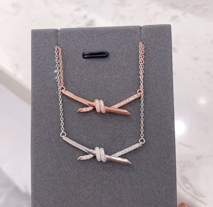 [Regalia Jewels]KNOT NECKLACE DIAMONDS