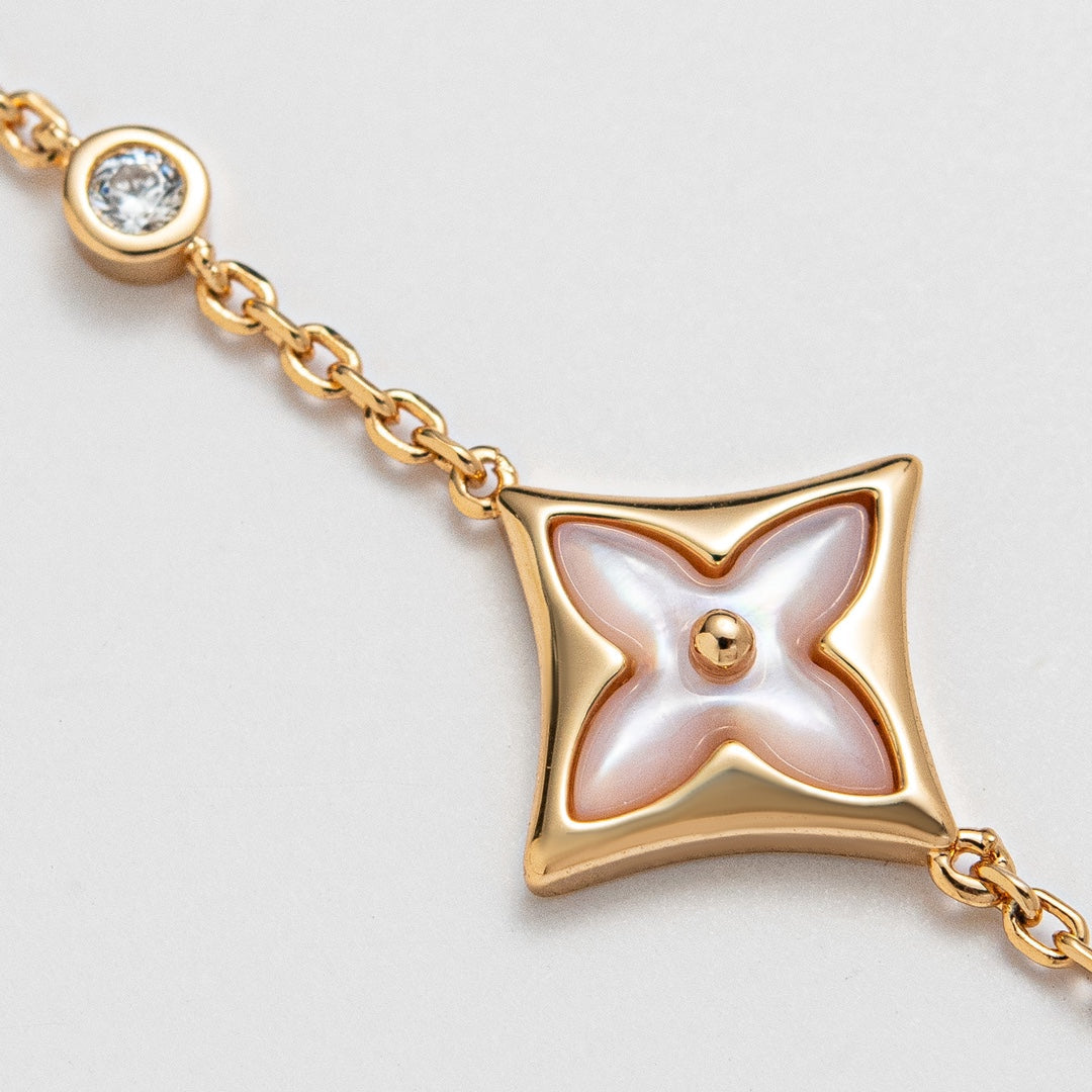 [Regalia Jewelry]STAR 1 DIAMOND PINK GOLD BRACELET