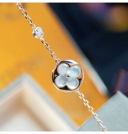 [Regalia Jewelry]SUN MOP GOLD 1 DIAMOND NECKLACE