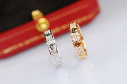[Regalia Jewelry]LOVE RING 3.6MM DIAMOND PAVED