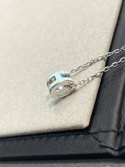 [Regalia Jewelry]POP H LIGHT BLUE NECKLACE