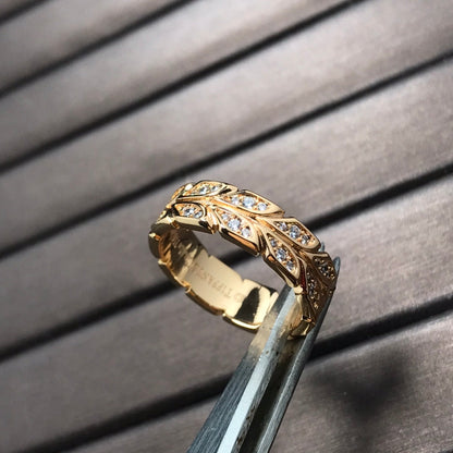 [Regalia Jewels]OLIVE LEAF RING DIAMONDS