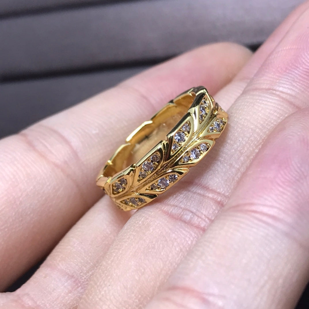 [Regalia Jewels]OLIVE LEAF RING DIAMONDS