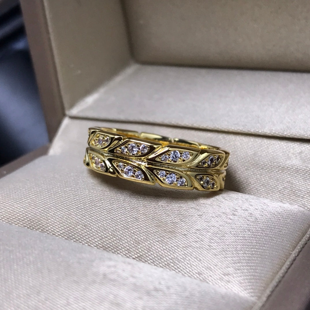 [Regalia Jewels]OLIVE LEAF RING DIAMONDS