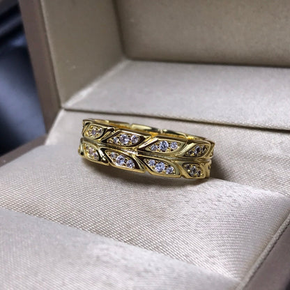 [Regalia Jewels]OLIVE LEAF RING DIAMONDS