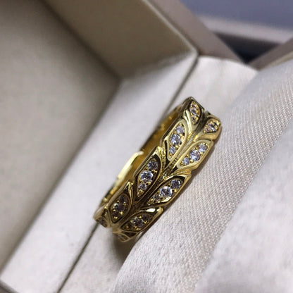 [Regalia Jewels]OLIVE LEAF RING DIAMONDS