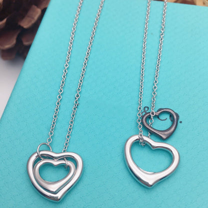 [Regalia Jewels]OPEN HEART SILVER NECKLACE