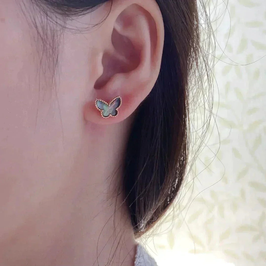 [Regalia Jewelry]BUTTERFLY DARK MOP  EARRINGS