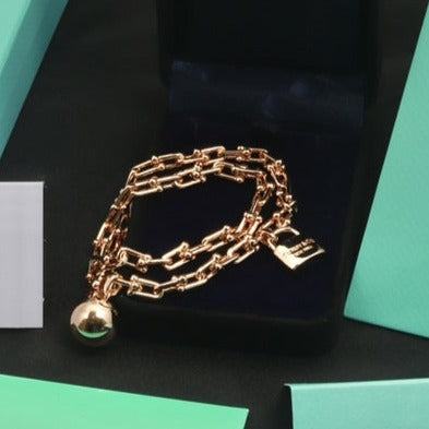 [Regalia Jewels]HARDWEAR WRAP PINK GOLD BRACELET
