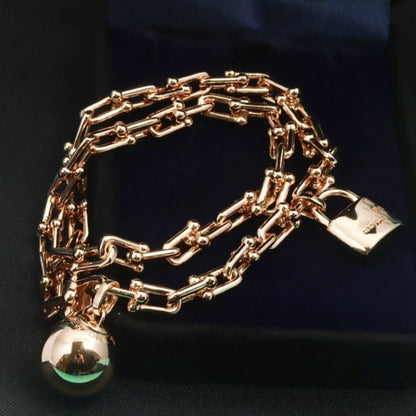 [Regalia Jewels]HARDWEAR WRAP PINK GOLD BRACELET