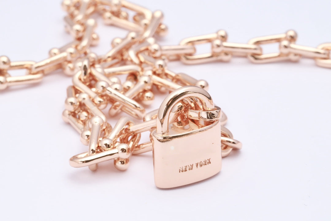 [Regalia Jewels]HARDWEAR PINK GOLD WRAP NECKLACE