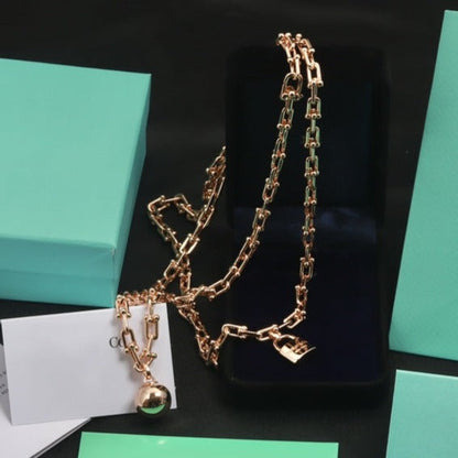 [Regalia Jewels]HARDWEAR PINK GOLD WRAP NECKLACE