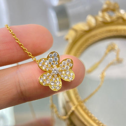 [Regalia Jewelry]FLOWER DIAMOND NECKLACE